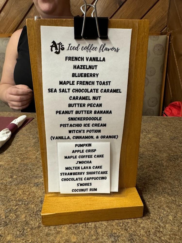 AJ's Menu image 1